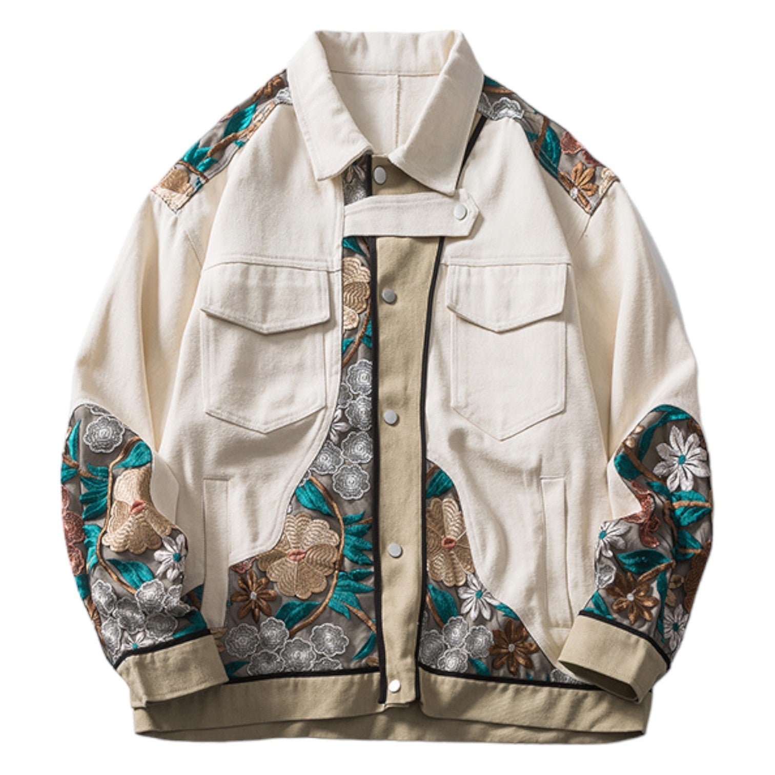 Veste Denim Patchwork - M