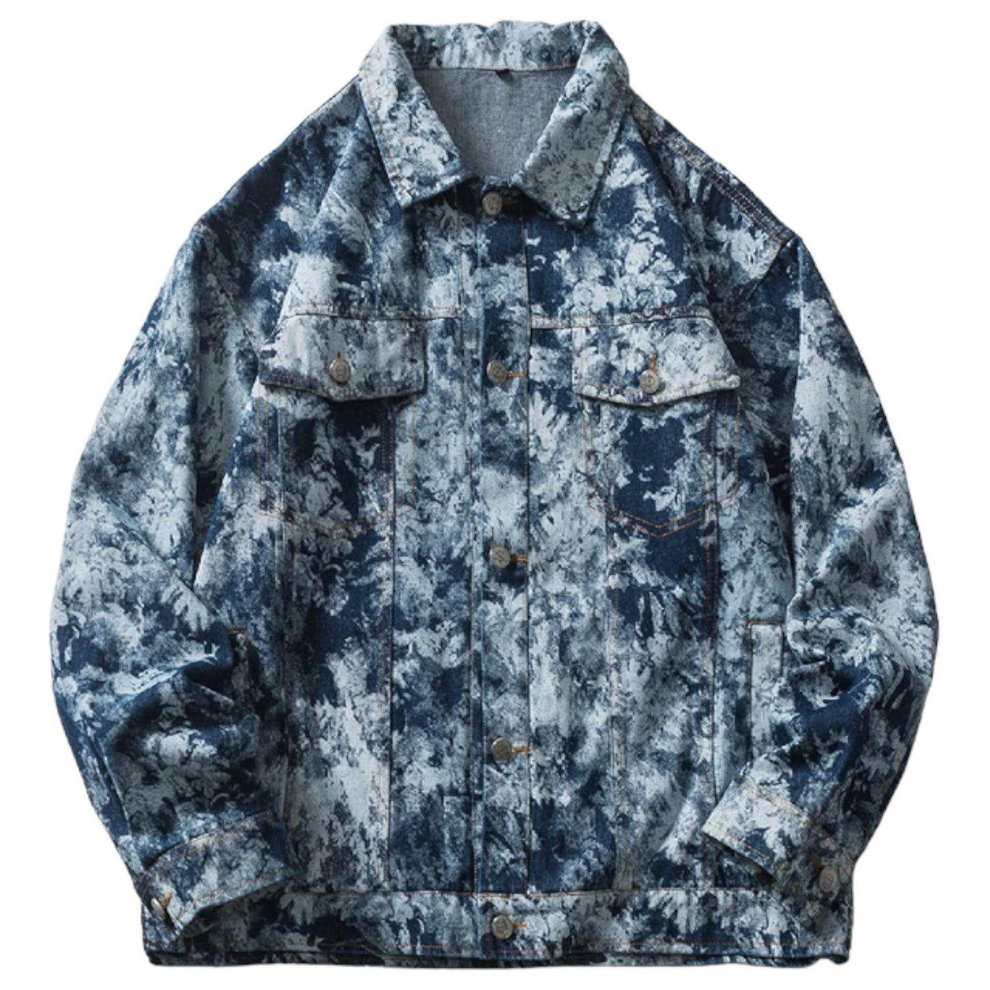 Veste en Jean Bleu Floral ’TD711’ - S