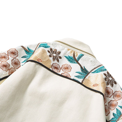 Veste harajuku japonaise homme fleurs