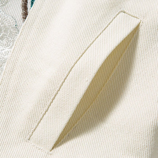 Veste harajuku japonaise homme fleurs