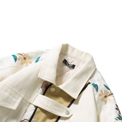 Veste harajuku japonaise homme fleurs