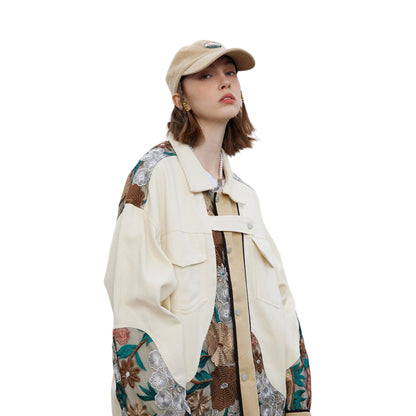 Veste harajuku japonaise homme fleurs