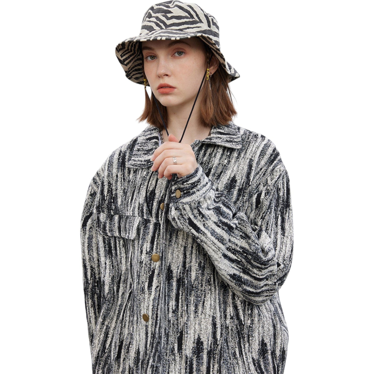 Veste imprimée motif abstrait