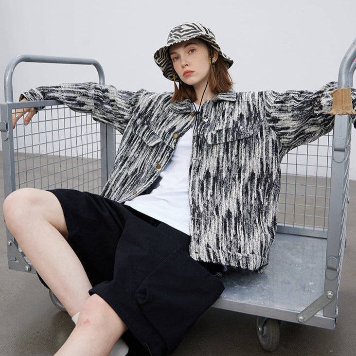 Veste imprimée motif abstrait