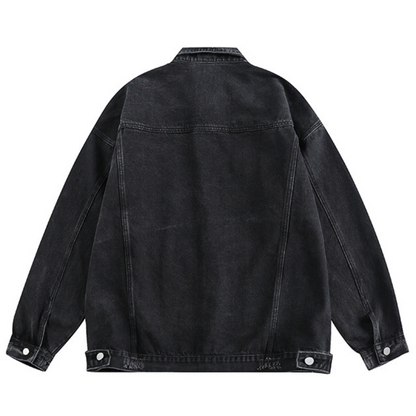 Veste en jean delave homme