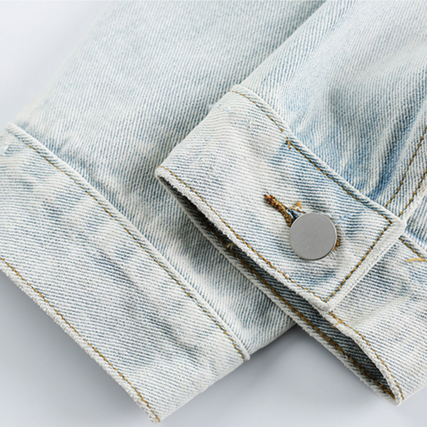 Veste en jean delave homme