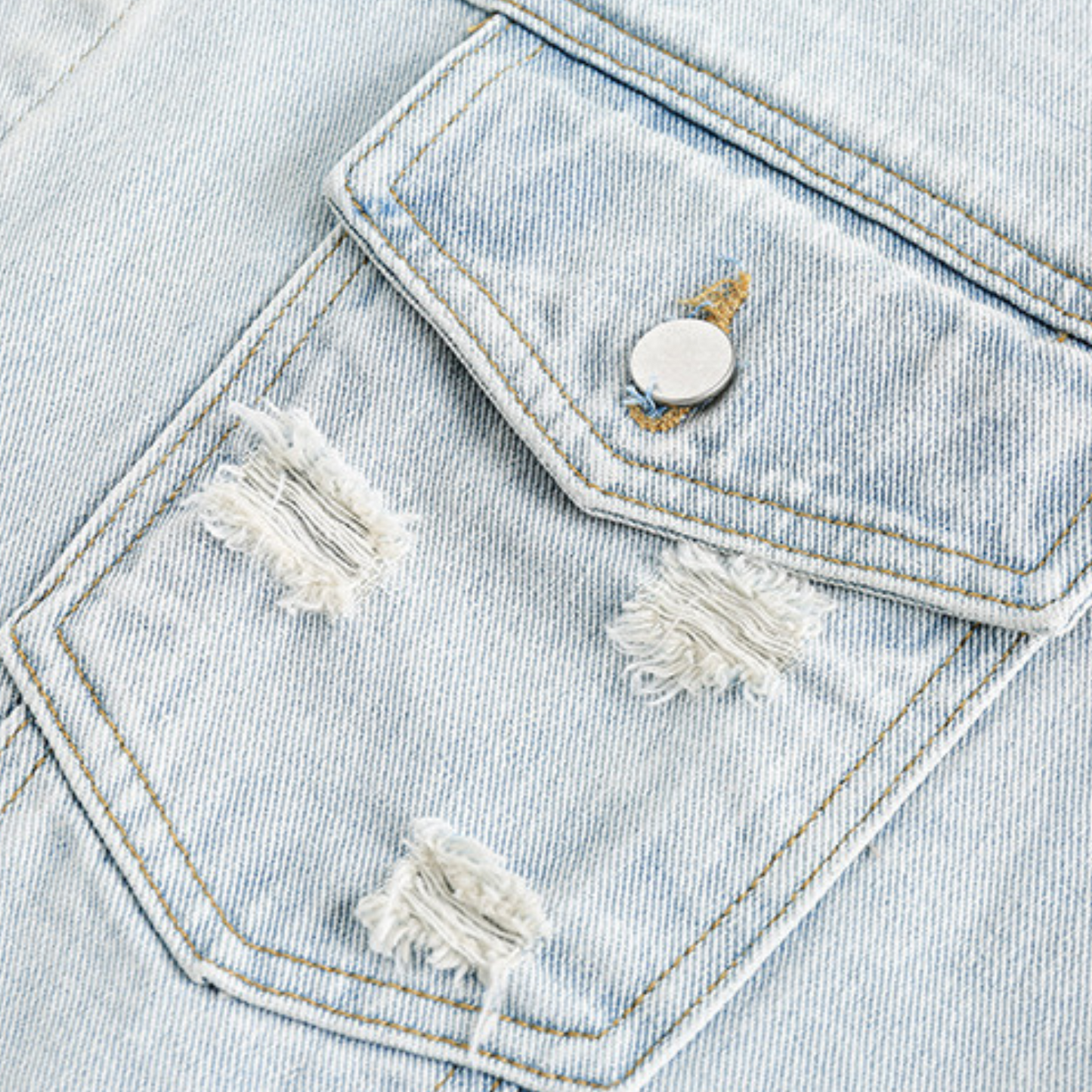 Veste en jean delave homme