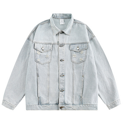 Veste en Jean Retro Vintage - Bleu / M