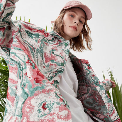 Veste en jean tie & dye