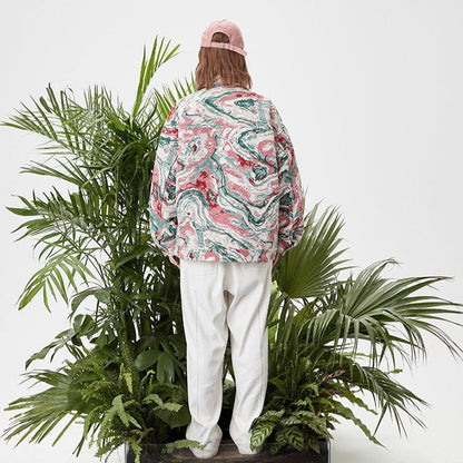 Veste en jean tie & dye