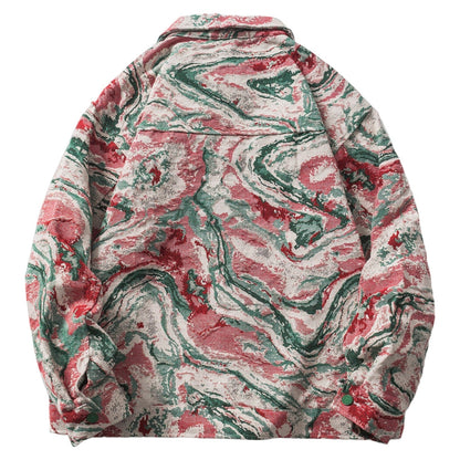 Veste en jean tie & dye