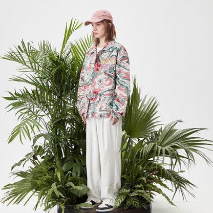 Veste en jean tie & dye