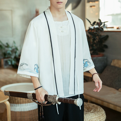 Veste blanche japonaise