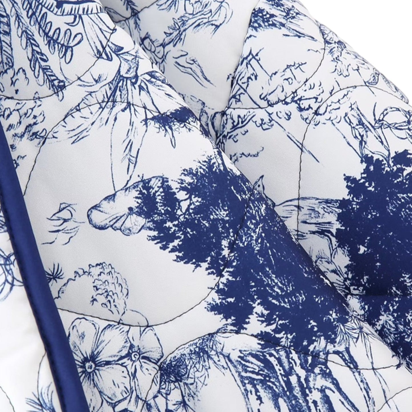 Veste japonaise homme motif encre bleue