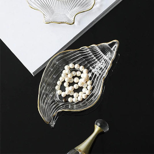 Vide poches coquillage transparent